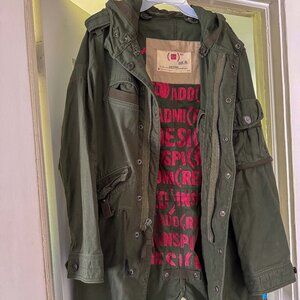 coat - RED - military style